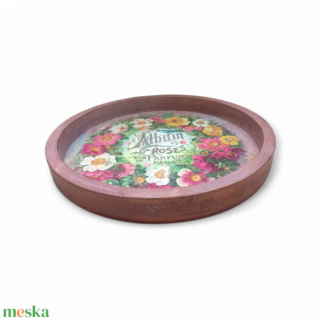 Rózsás tálca - otthon & életmód - konyhafelszerelés, tálalás - tálalás - tálca - Meska.hu