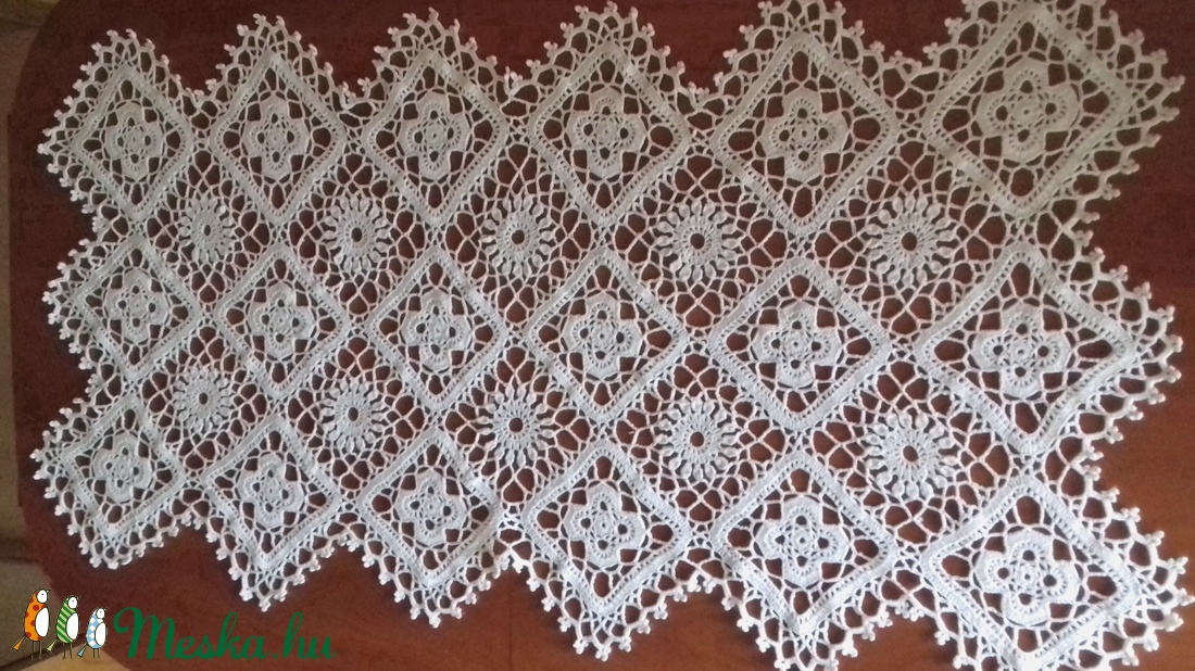 Horgolt terítő 105X55 cm - otthon & életmód - dekoráció - Meska.hu