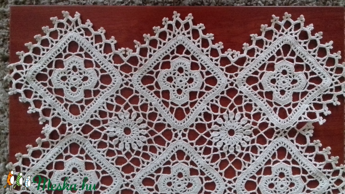 Horgolt terítő 112X50 cm - otthon & életmód - dekoráció - Meska.hu