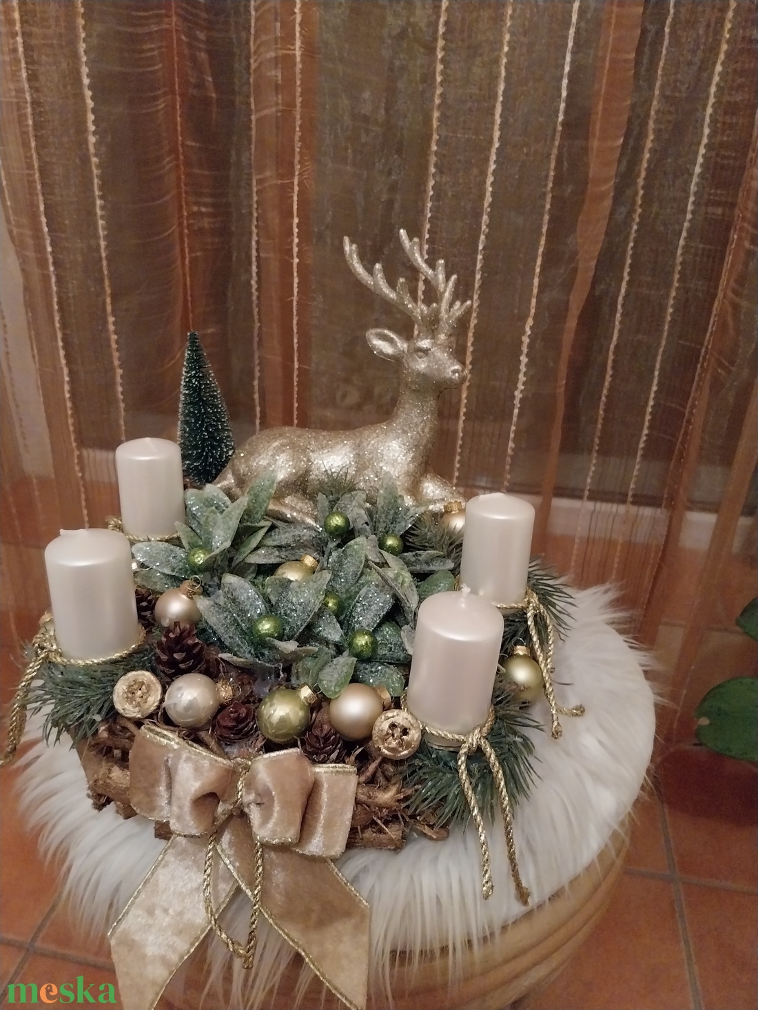 Adventi asztaldsz - karácsony - adventi díszek - adventi asztaldísz - Meska.hu Adventi asztaldsz - karácsony - adventi díszek - adventi asztaldísz - Meska.hu