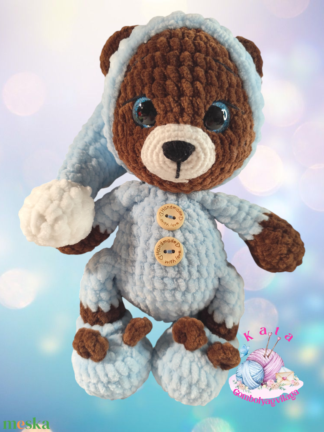 Pizsamás maci - játék & sport - plüssállat & játékfigura - maci - Meska.hu