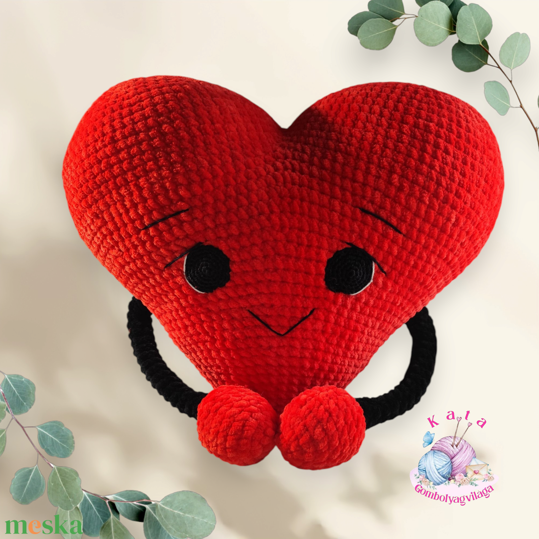 Szív díszpárna  - játék & sport - plüssállat & játékfigura - más figura - Meska.hu Szív díszpárna  - játék & sport - plüssállat & játékfigura - más figura - Meska.hu