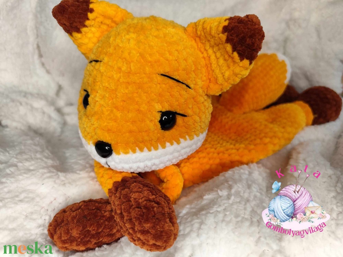 Róka szundipajti - játék & sport - plüssállat & játékfigura - róka - Meska.hu