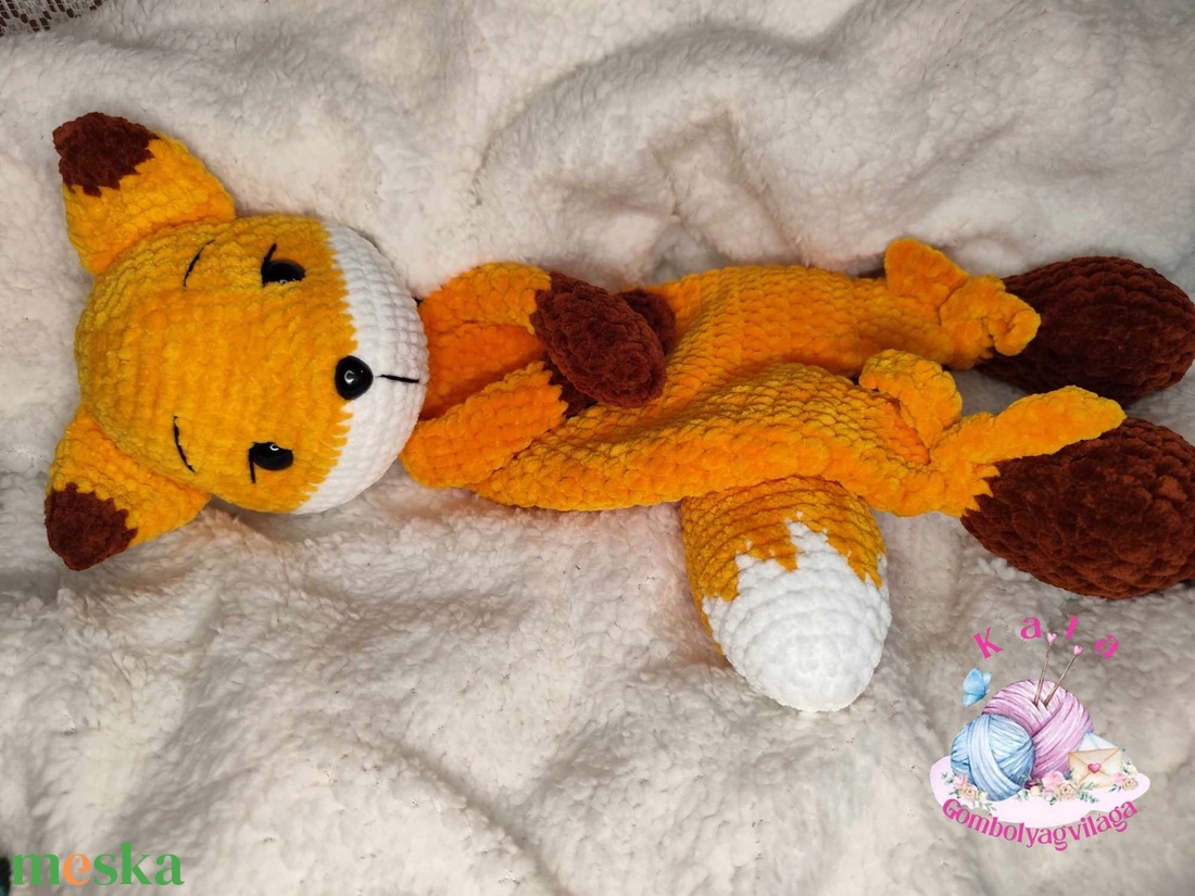 Róka szundipajti - játék & sport - plüssállat & játékfigura - róka - Meska.hu