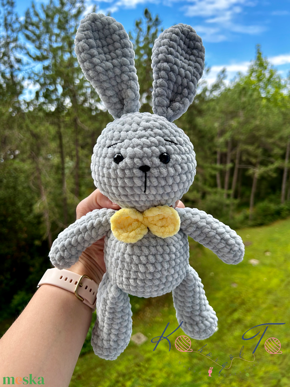 35 cm-es amigurumi horgolt fiú nyuszi - játék & sport - plüssállat & játékfigura - nyuszi - Meska.hu 35 cm-es amigurumi horgolt fiú nyuszi - játék & sport - plüssállat & játékfigura - nyuszi - Meska.hu