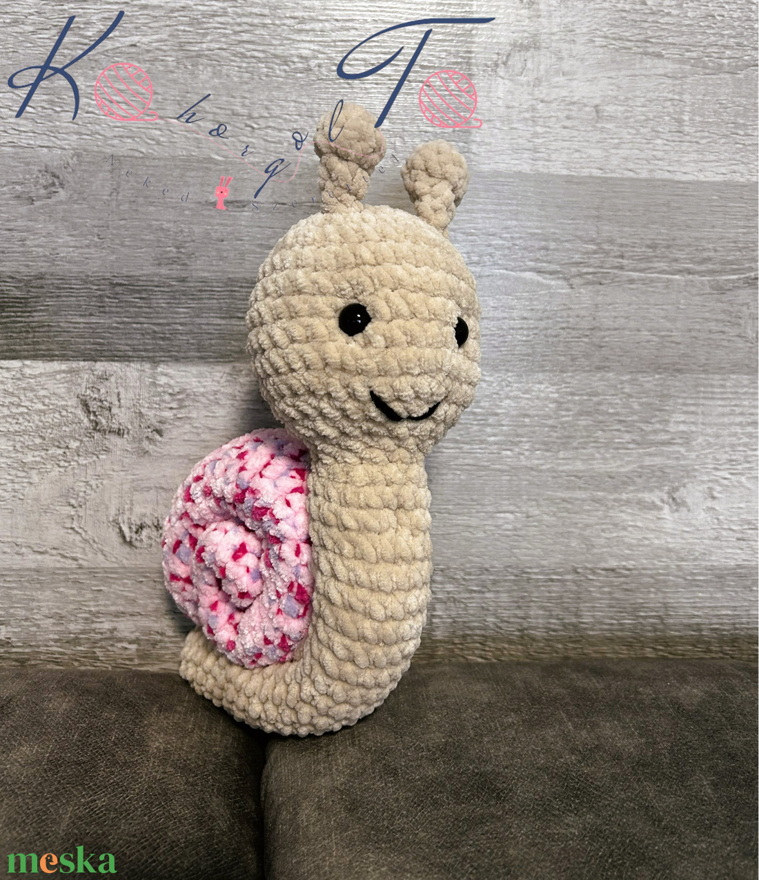 26 cm-es amigurumi horgolt csiga - játék & sport - plüssállat & játékfigura - csiga - Meska.hu 26 cm-es amigurumi horgolt csiga - játék & sport - plüssállat & játékfigura - csiga - Meska.hu
