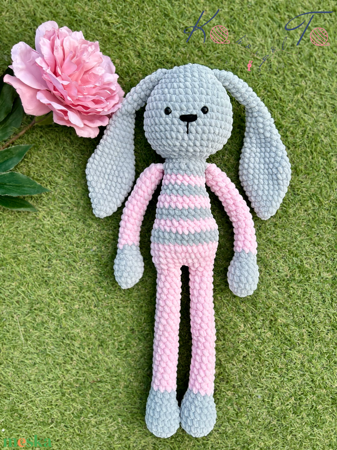 54 cm-es amigurumi horgolt óriás nyuszi - játék & sport - plüssállat & játékfigura - nyuszi - Meska.hu 54 cm-es amigurumi horgolt óriás nyuszi - játék & sport - plüssállat & játékfigura - nyuszi - Meska.hu