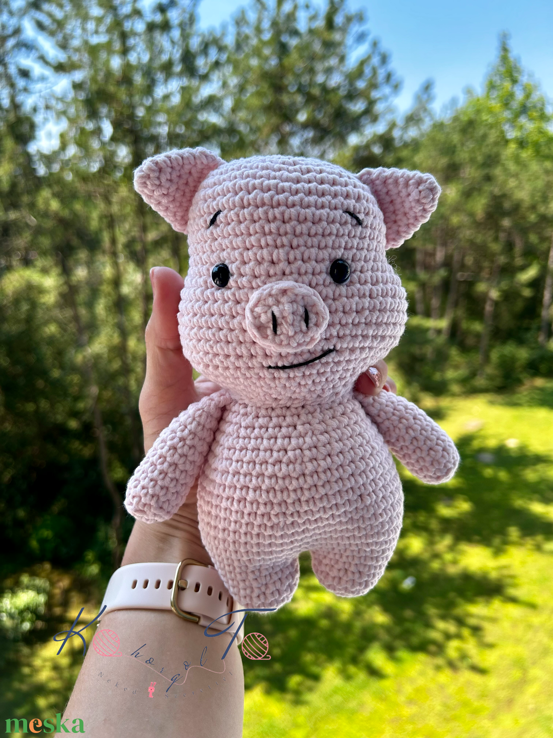 Horgolt amigurumi malac - játék & sport - plüssállat & játékfigura - malac - Meska.hu