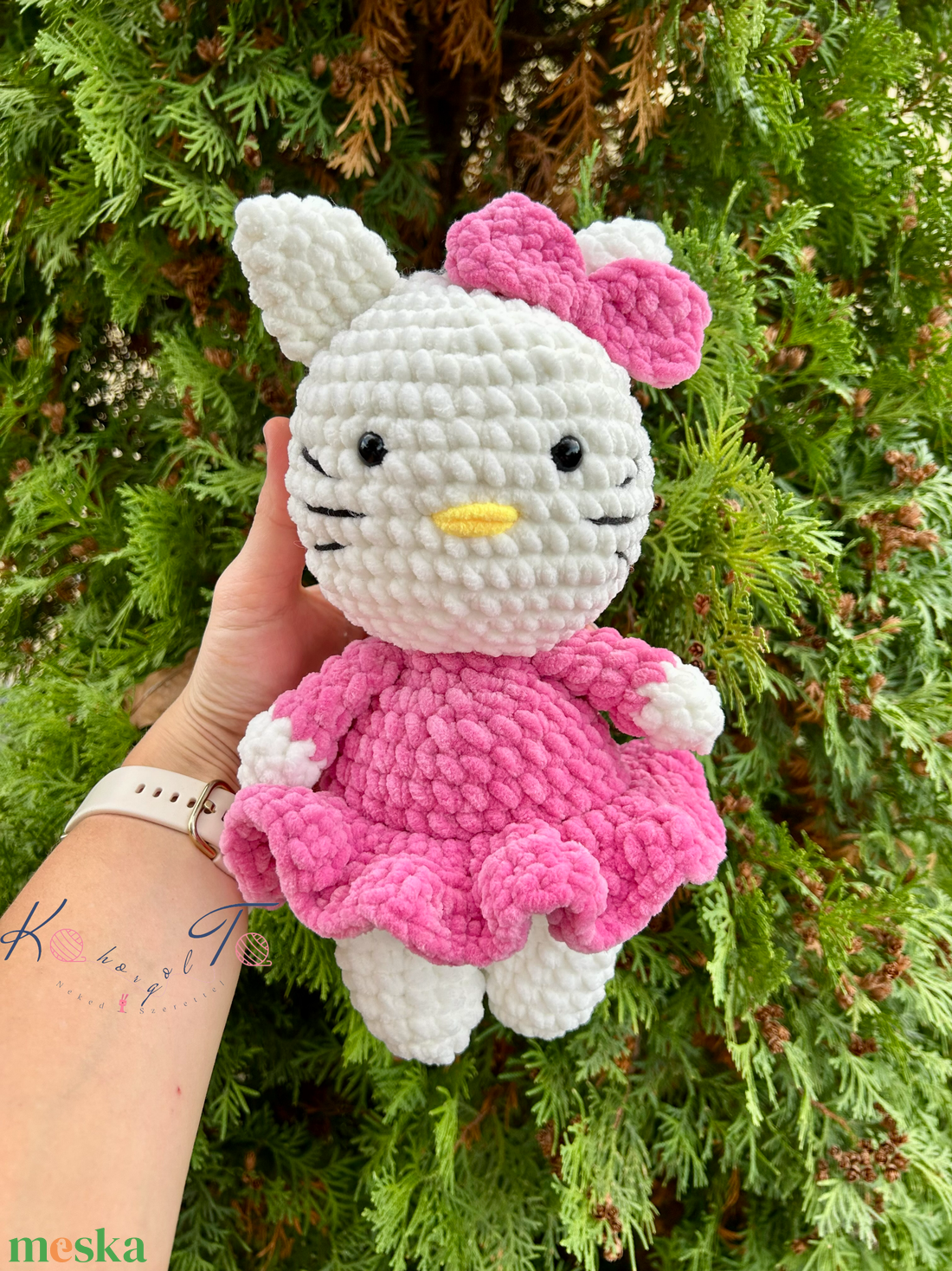 30 cm-es amigurumi horgolt Hello Kitty - játék & sport - plüssállat & játékfigura - cica - Meska.hu 30 cm-es amigurumi horgolt Hello Kitty - játék & sport - plüssállat & játékfigura - cica - Meska.hu