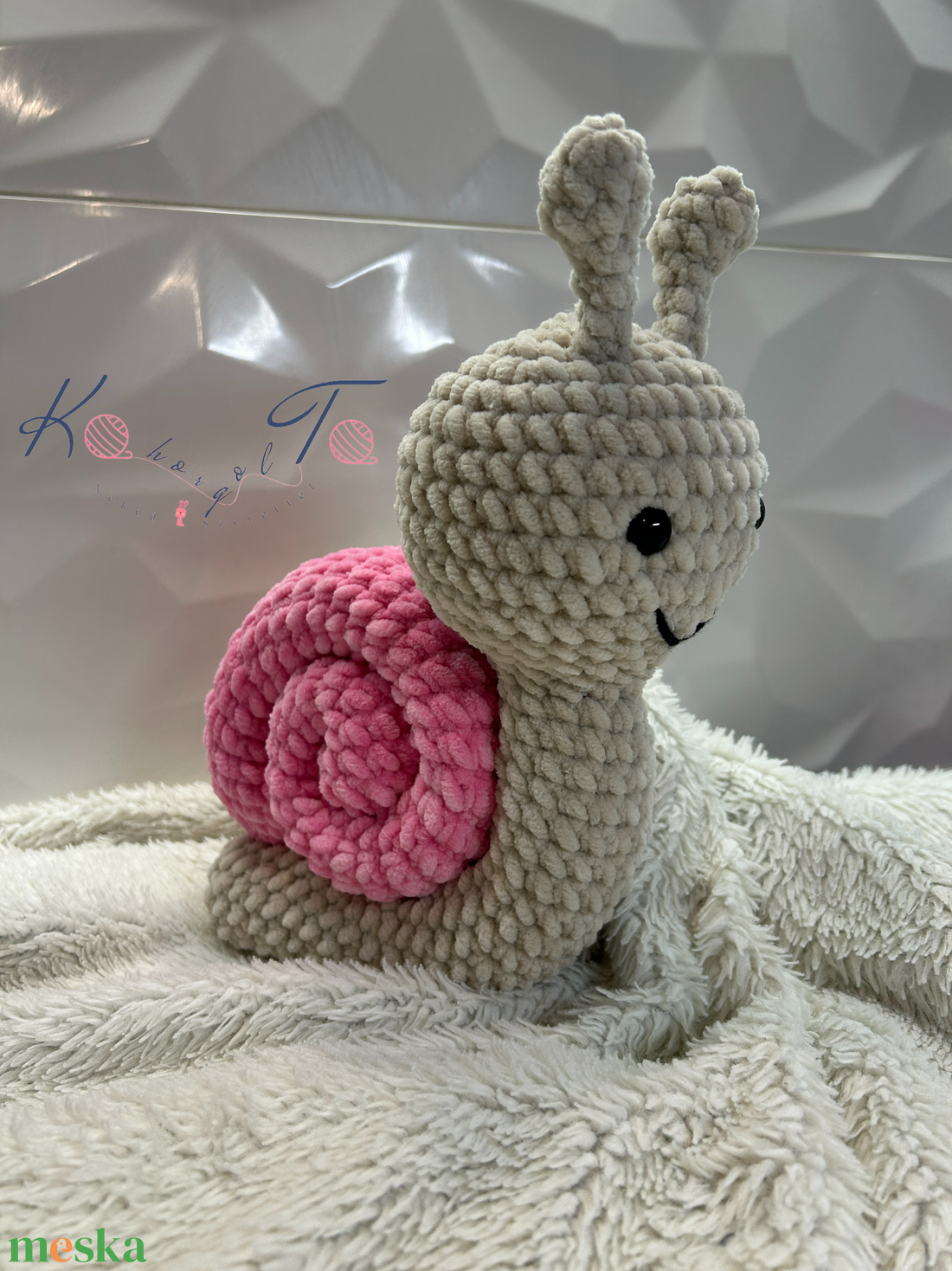 26 cm-es amigurumi horgolt csiga - játék & sport - plüssállat & játékfigura - csiga - Meska.hu 26 cm-es amigurumi horgolt csiga - játék & sport - plüssállat & játékfigura - csiga - Meska.hu