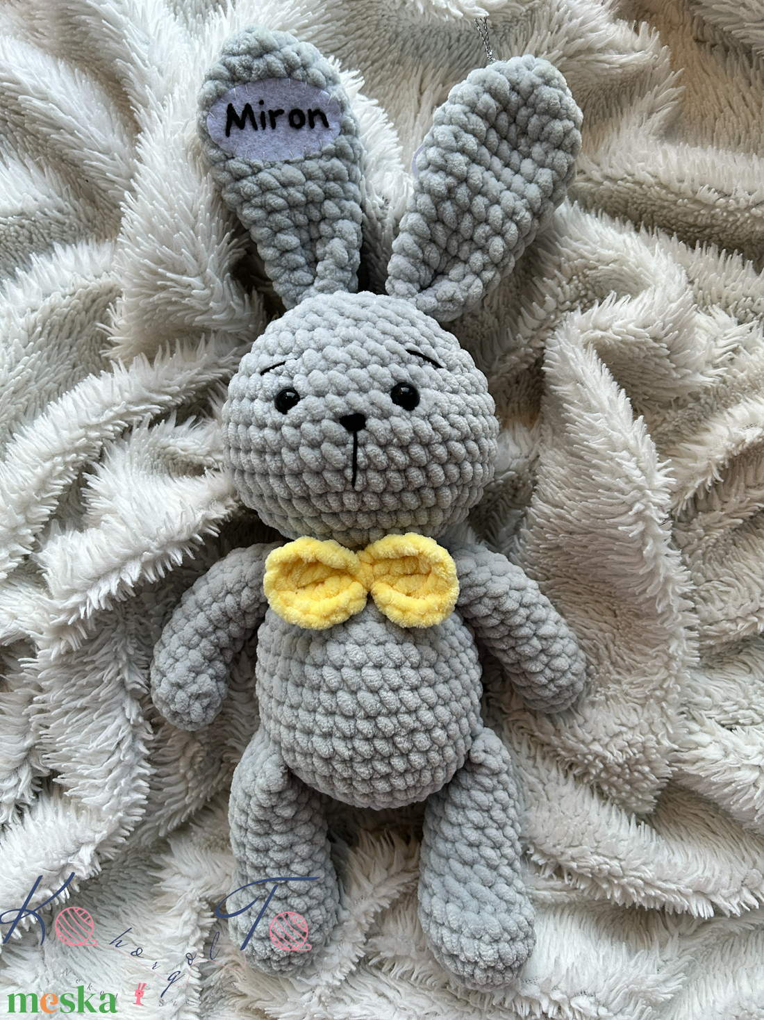 35 cm-es amigurumi horgolt fiú nyuszi - játék & sport - plüssállat & játékfigura - nyuszi - Meska.hu 35 cm-es amigurumi horgolt fiú nyuszi - játék & sport - plüssállat & játékfigura - nyuszi - Meska.hu