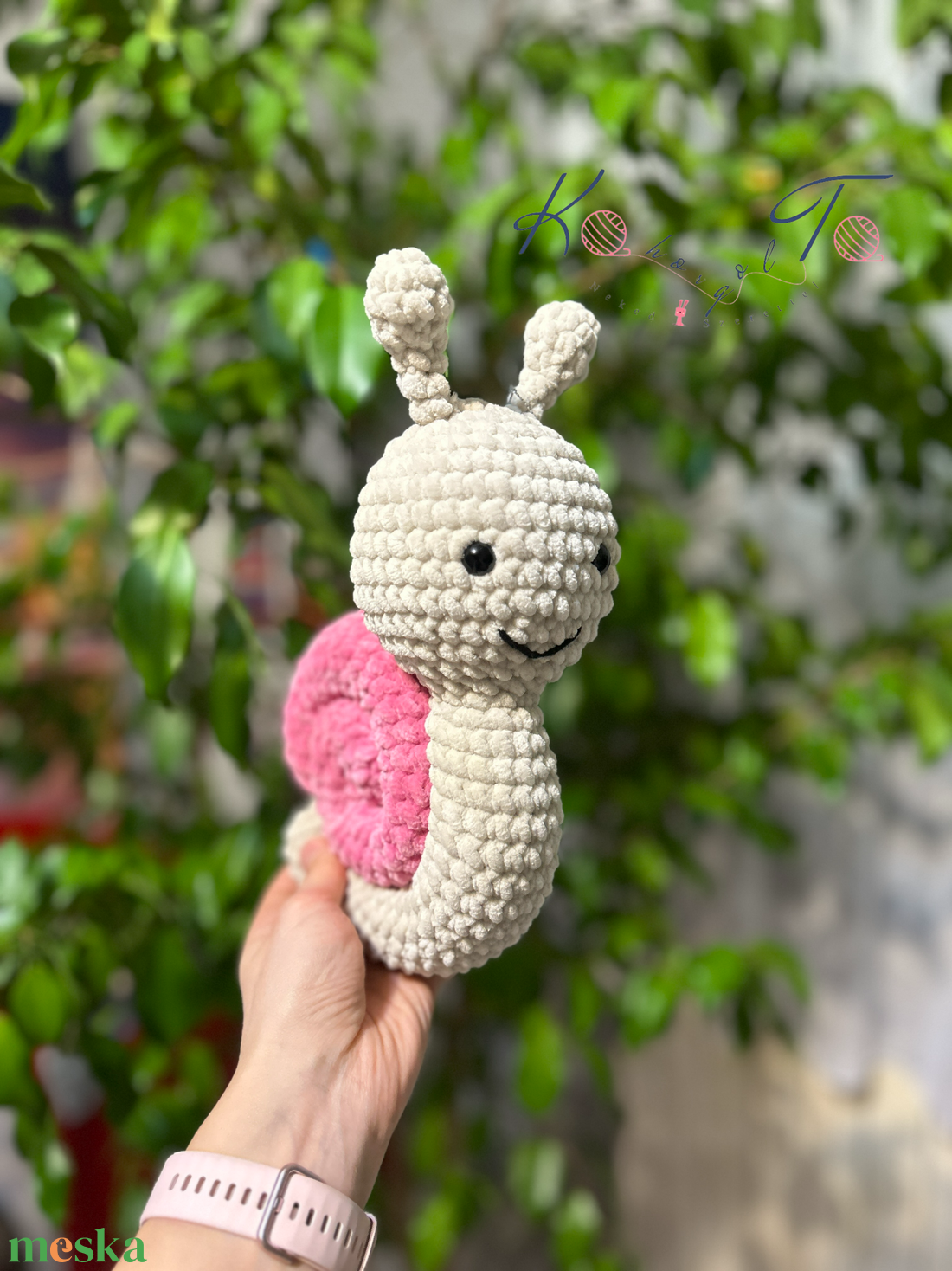 26 cm-es amigurumi horgolt csiga - játék & sport - plüssállat & játékfigura - csiga - Meska.hu 26 cm-es amigurumi horgolt csiga - játék & sport - plüssállat & játékfigura - csiga - Meska.hu