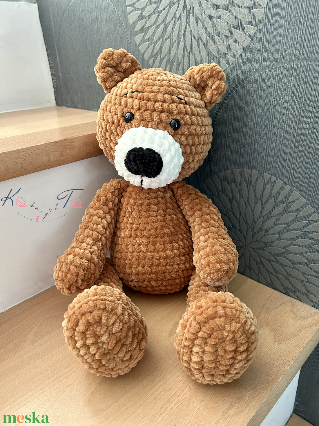 40 cm-es amigurumi horgolt maci - játék & sport - plüssállat & játékfigura - maci - Meska.hu 40 cm-es amigurumi horgolt maci - játék & sport - plüssállat & játékfigura - maci - Meska.hu