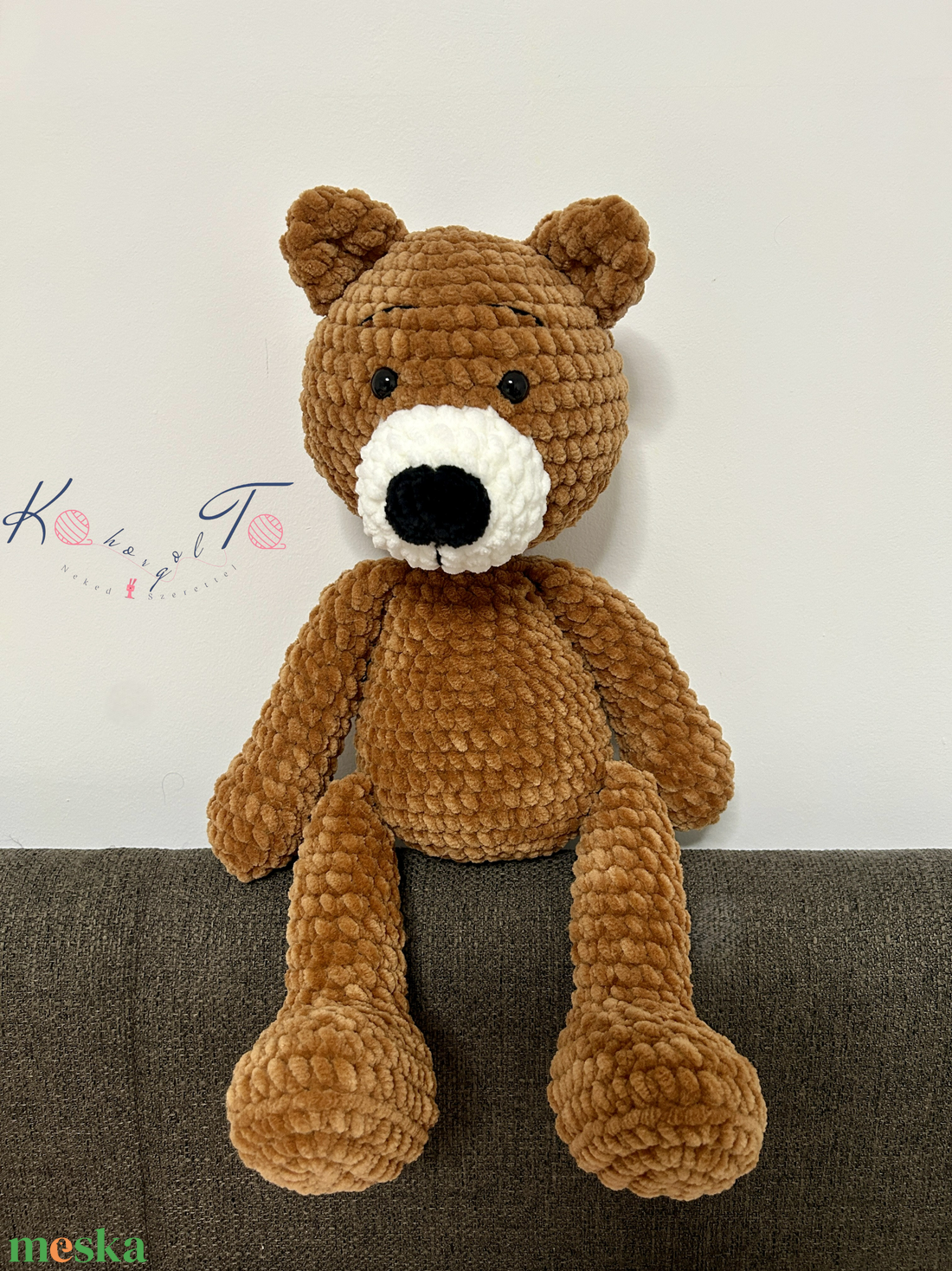 40 cm-es amigurumi horgolt maci - játék & sport - plüssállat & játékfigura - maci - Meska.hu 40 cm-es amigurumi horgolt maci - játék & sport - plüssállat & játékfigura - maci - Meska.hu