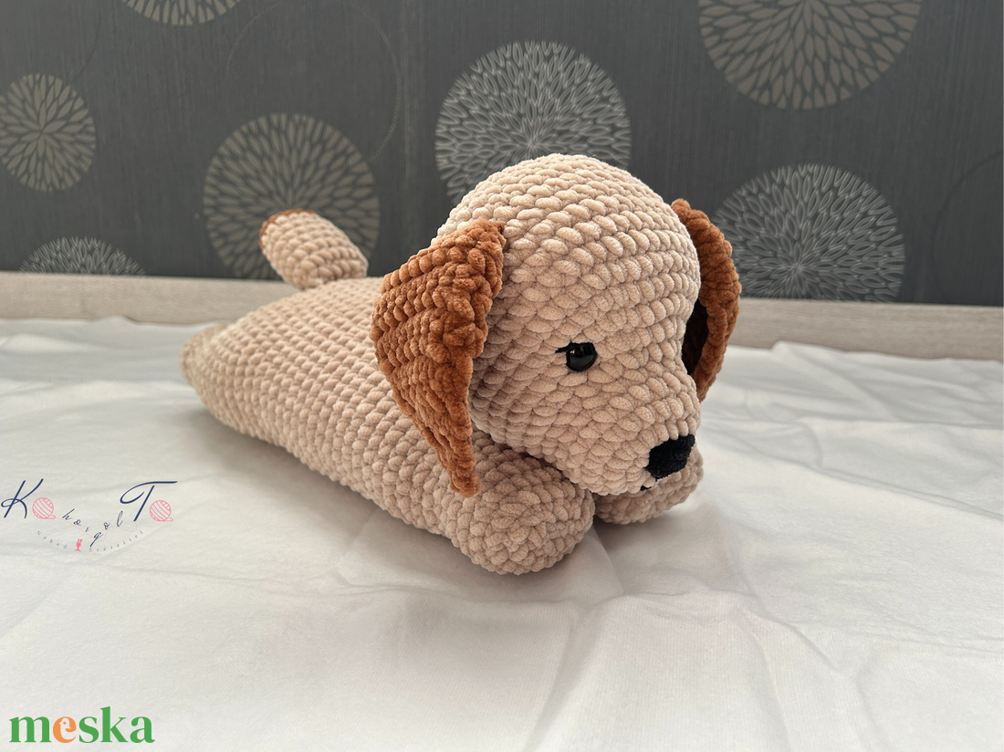Amigurumi horgolt hasaló kutyus - játék & sport - plüssállat & játékfigura - kutya - Meska.hu Amigurumi horgolt hasaló kutyus - játék & sport - plüssállat & játékfigura - kutya - Meska.hu