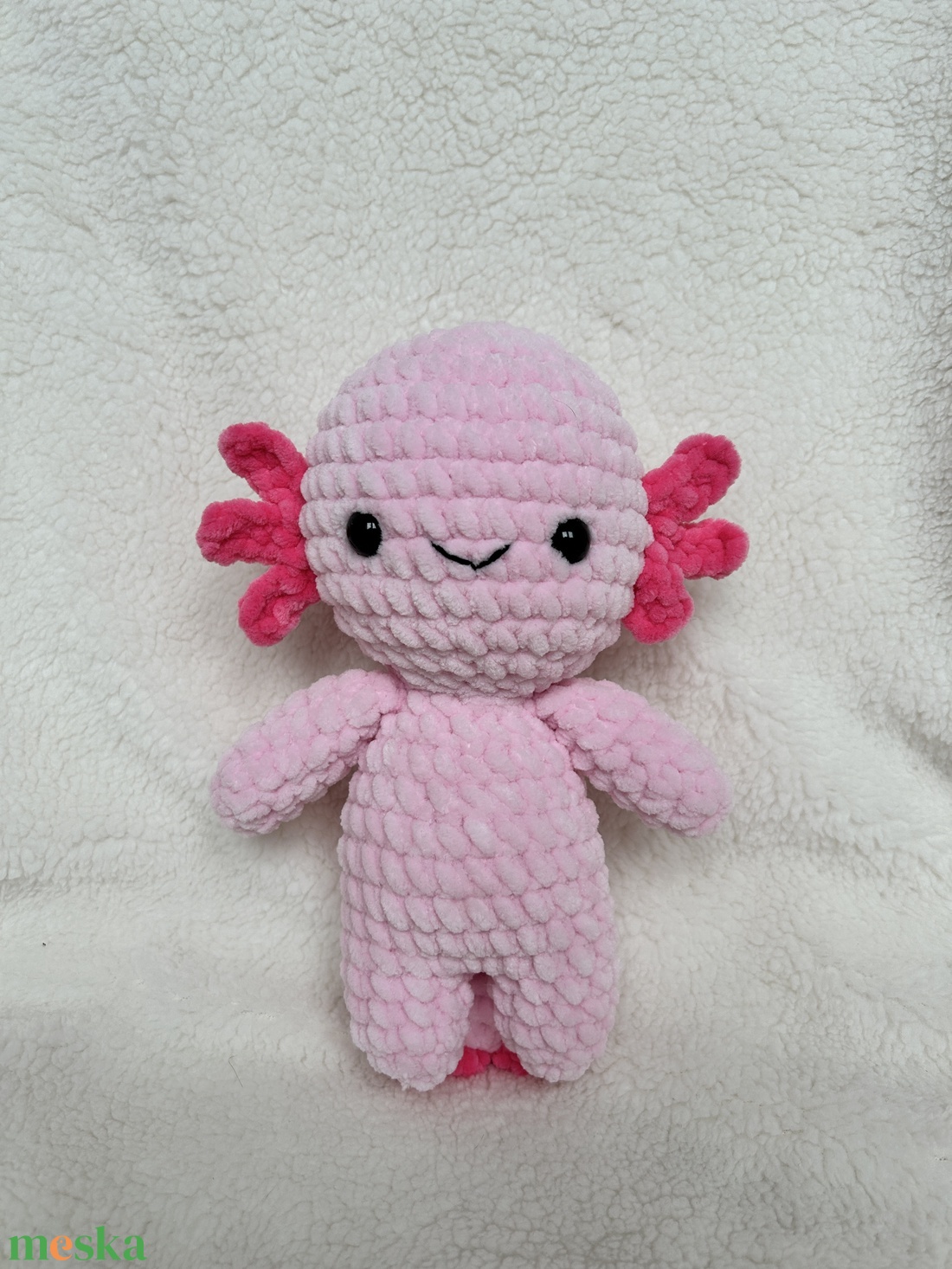 Amigurumi horgolt axolotl - játék & sport - plüssállat & játékfigura - más figura - Meska.hu