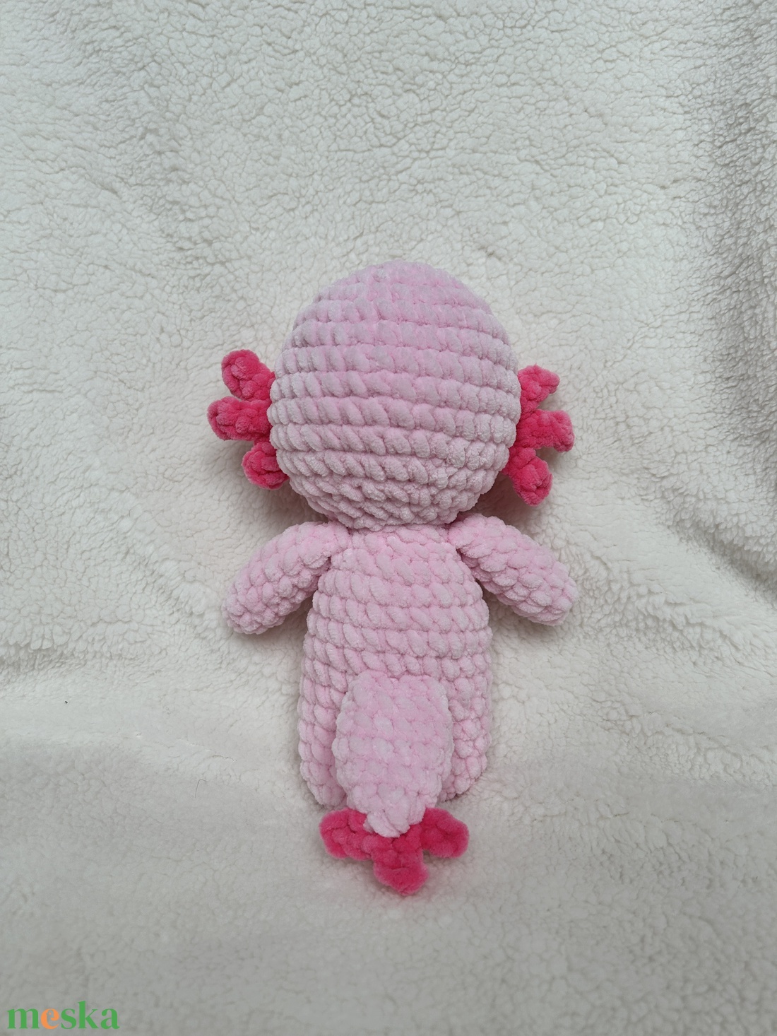 Amigurumi horgolt axolotl - játék & sport - plüssállat & játékfigura - más figura - Meska.hu