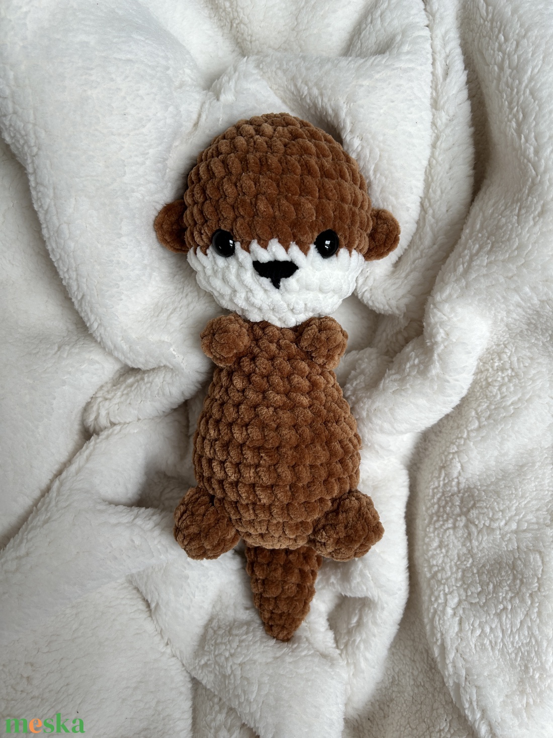 Amigurumi horgolt vidra baba - játék & sport - plüssállat & játékfigura - más figura - Meska.hu