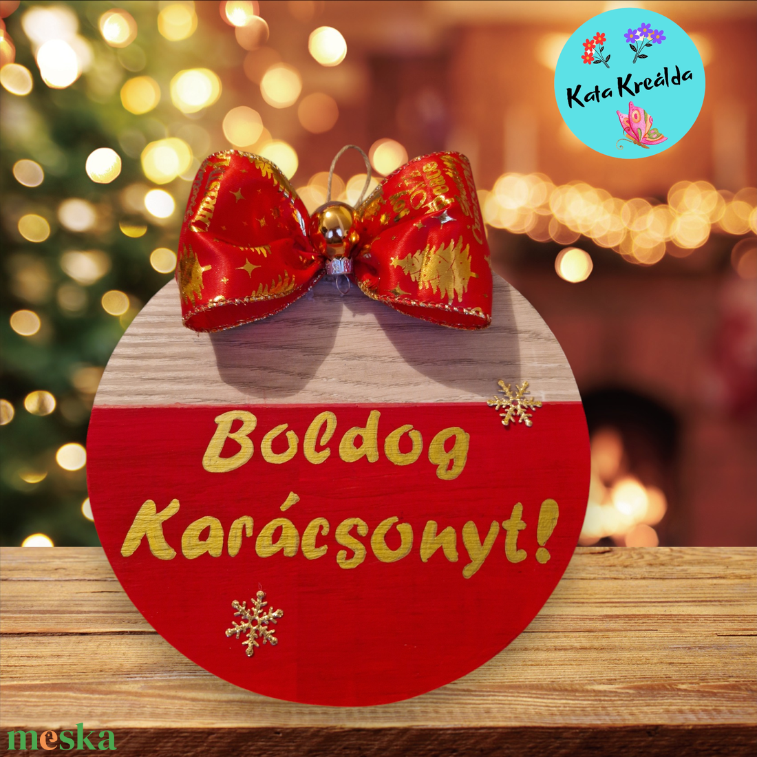 Karácsonyi ajtódísz 1. - otthon & életmód - dekoráció - ajtó- és ablak dekoráció - ajtódísz & kopogtató - Meska.hu