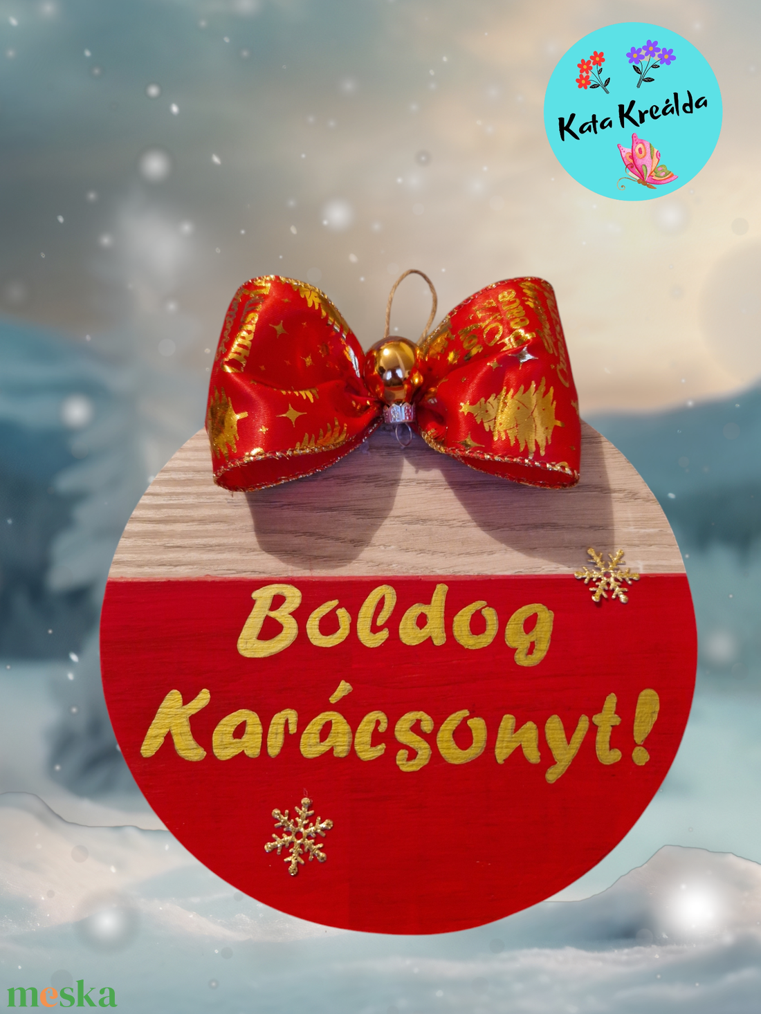 Karácsonyi ajtódísz 1. - otthon & életmód - dekoráció - ajtó- és ablak dekoráció - ajtódísz & kopogtató - Meska.hu