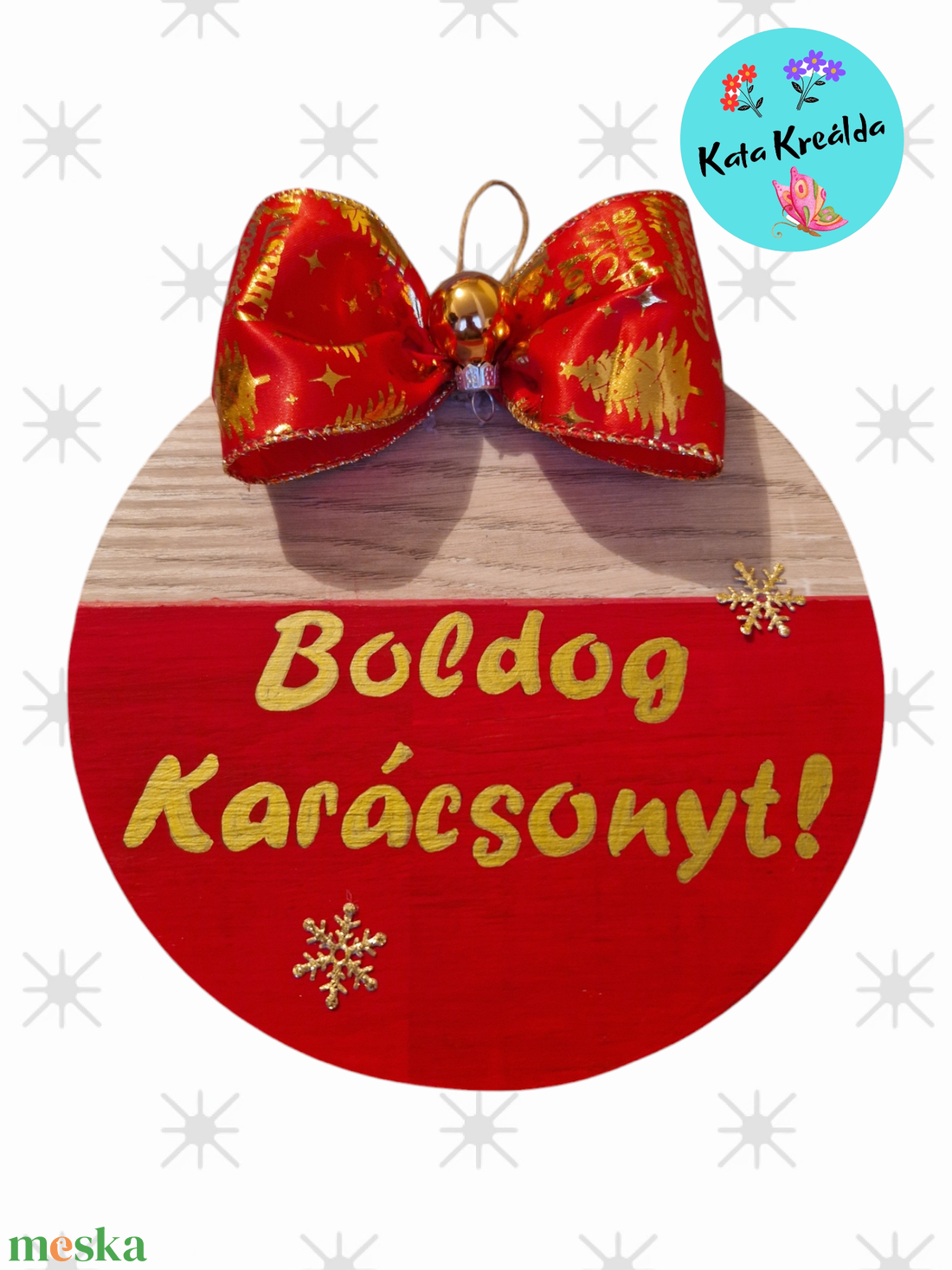 Karácsonyi ajtódísz 1. - otthon & életmód - dekoráció - ajtó- és ablak dekoráció - ajtódísz & kopogtató - Meska.hu