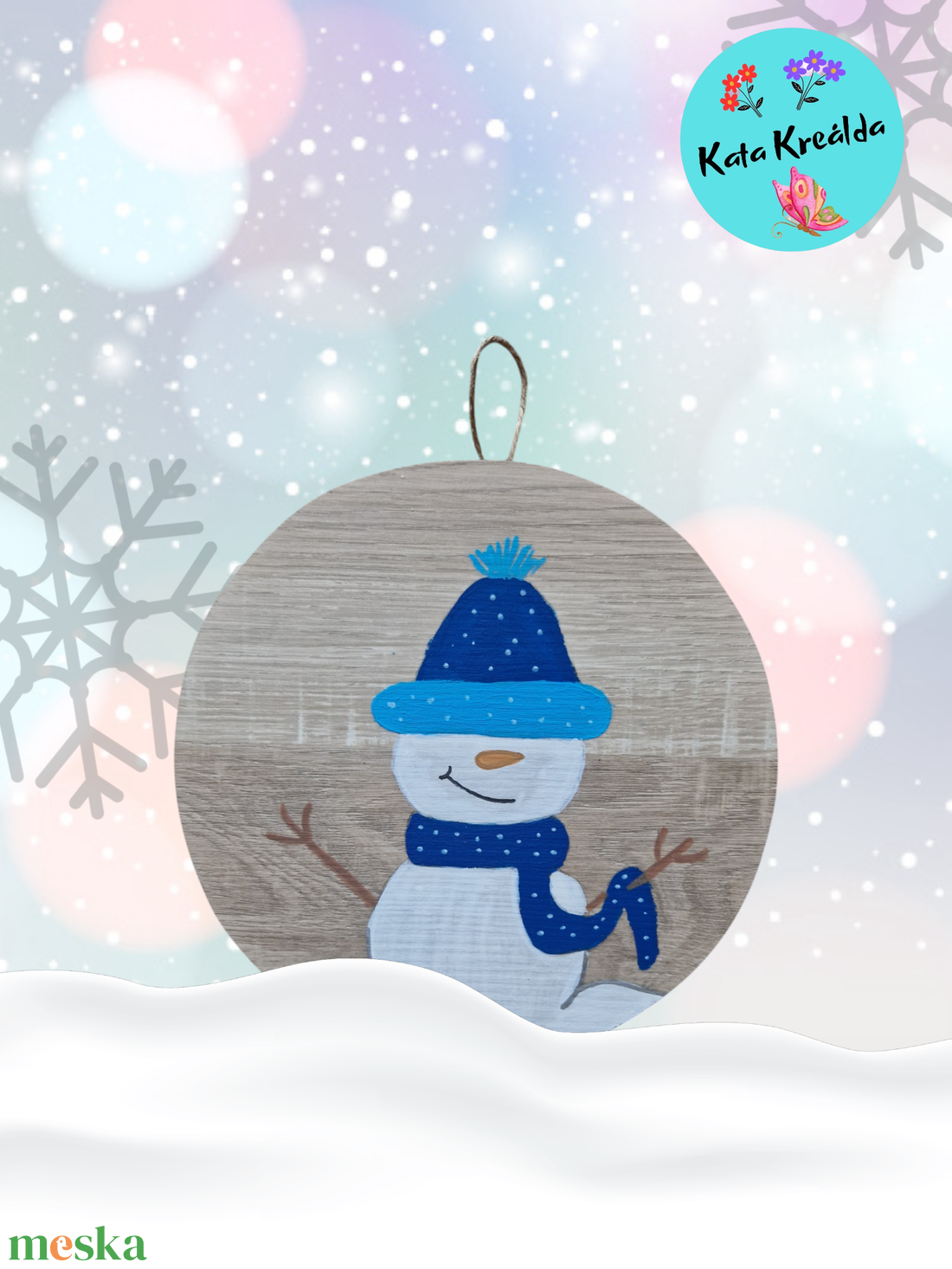 Hóember 2 - otthon & életmód - babaszoba, gyerekszoba - babaszoba dekoráció - Meska.hu