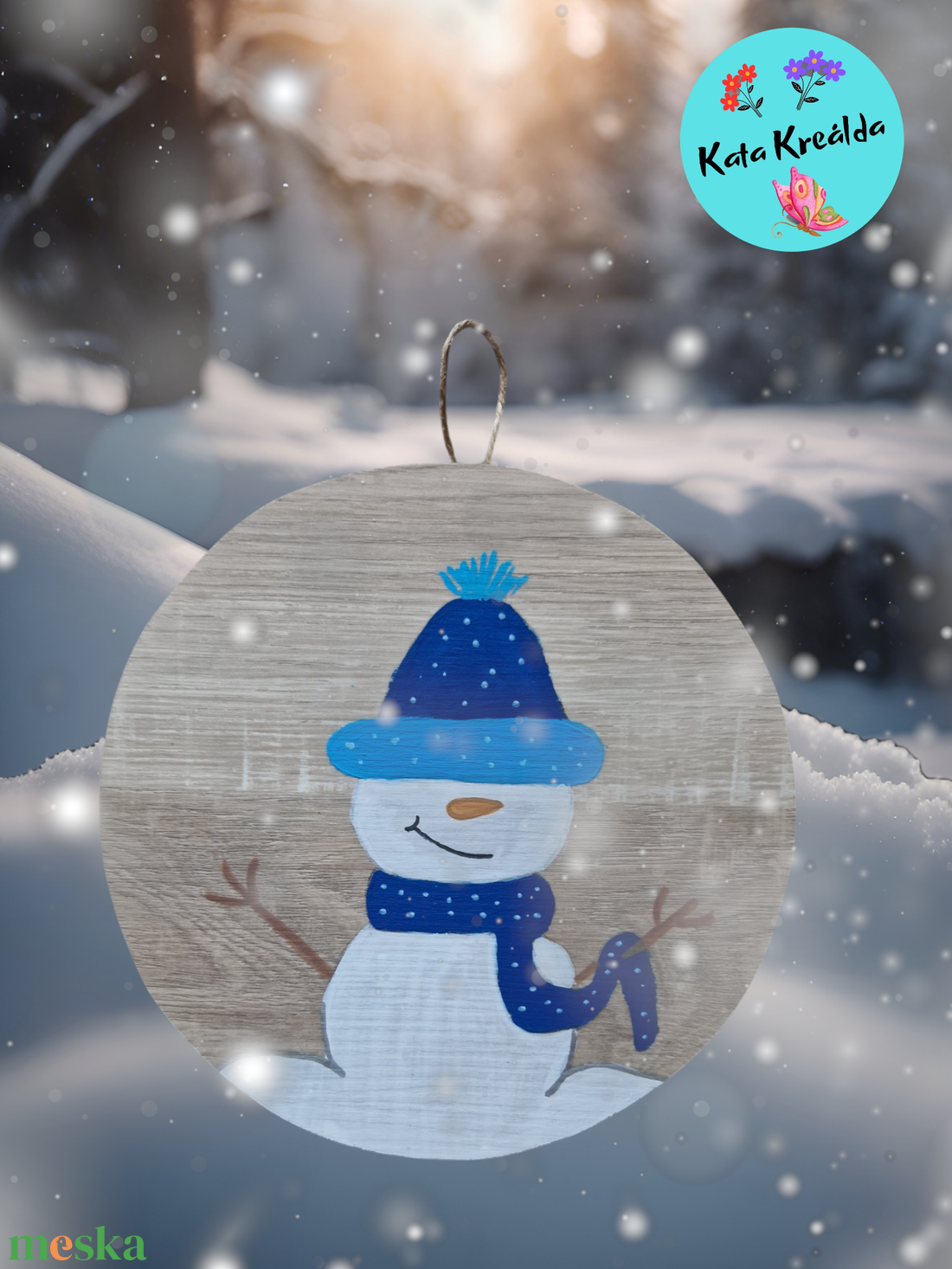 Hóember 2 - otthon & életmód - babaszoba, gyerekszoba - babaszoba dekoráció - Meska.hu