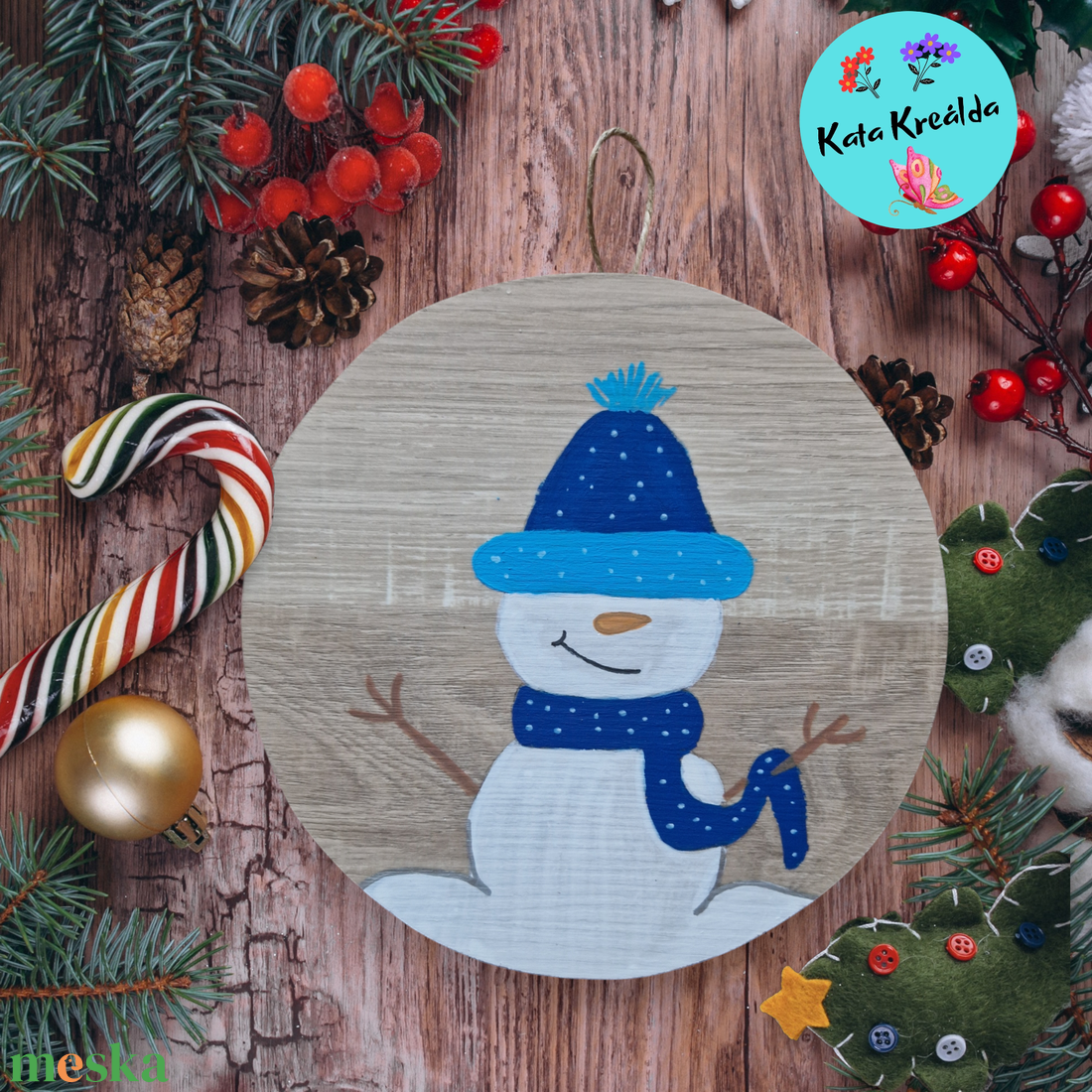 Hóember 2 - otthon & életmód - babaszoba, gyerekszoba - babaszoba dekoráció - Meska.hu