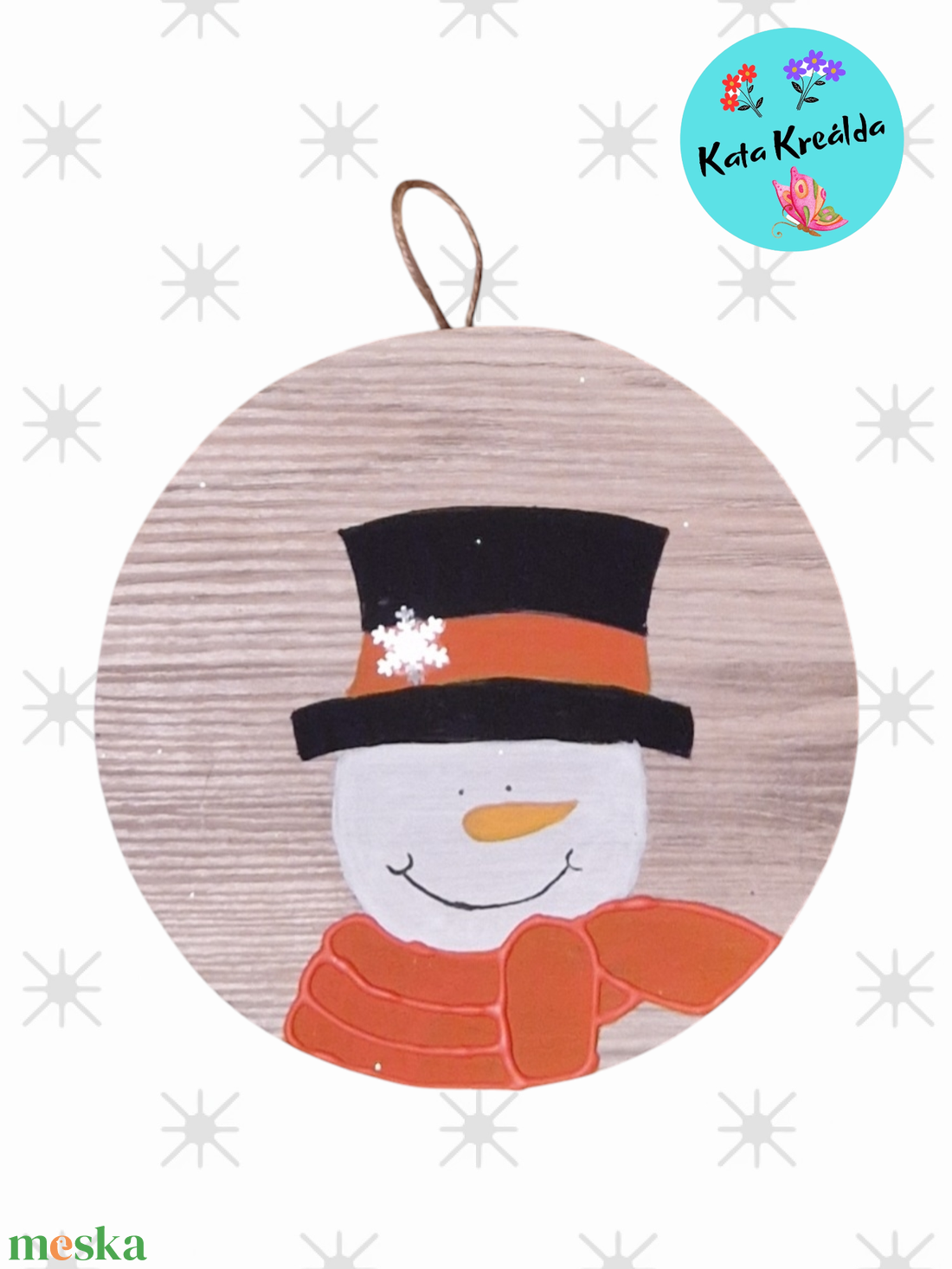 Hóember 3 - karácsony - adventi díszek - adventi ablakdekoráció - Meska.hu