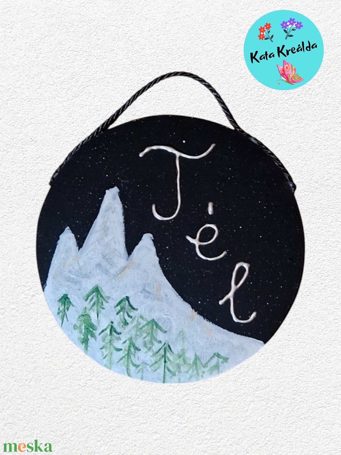 Téli táj  - otthon & életmód - dekoráció - ajtó- és ablak dekoráció - ajtódísz & kopogtató - Meska.hu