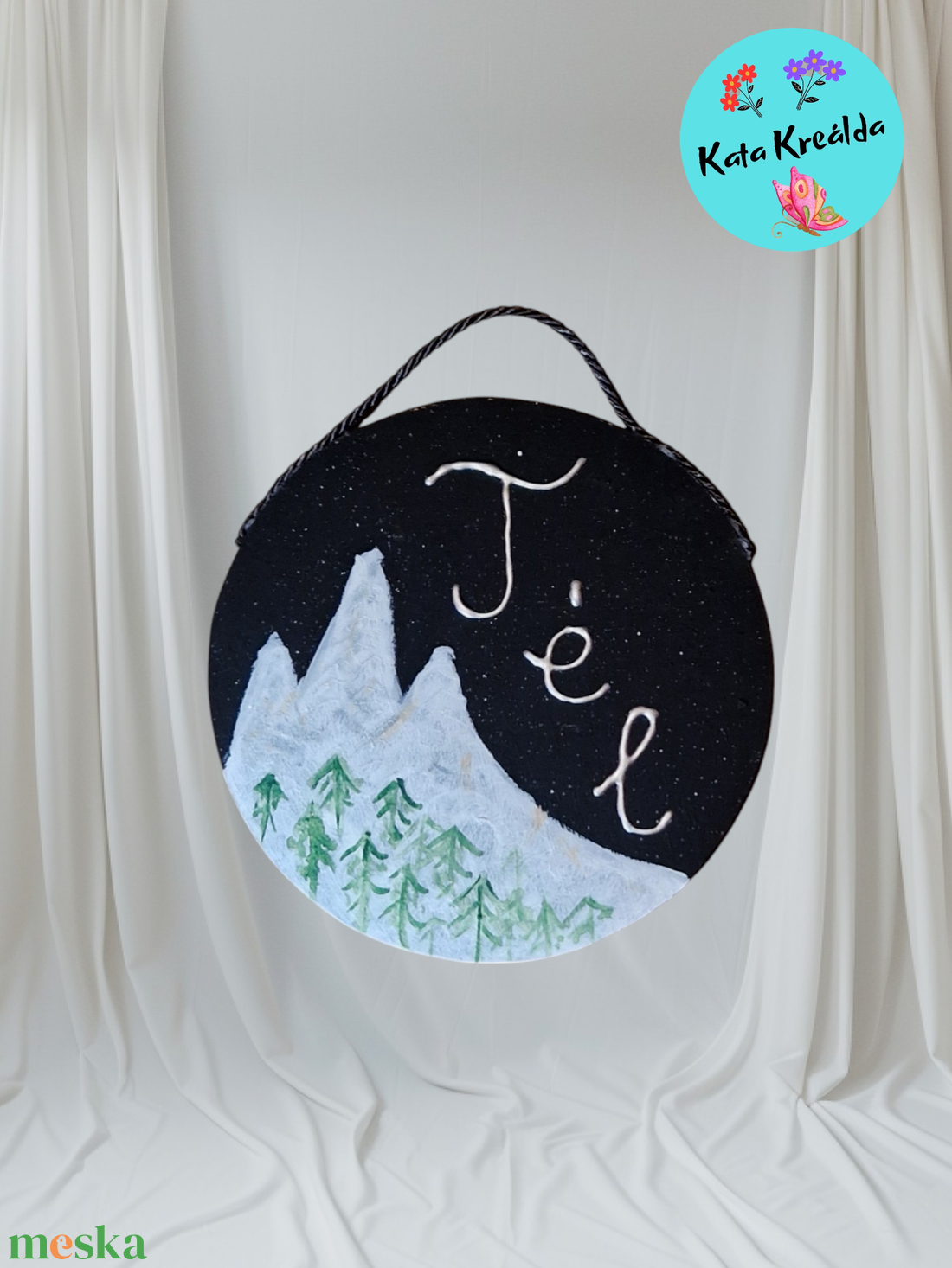 Téli táj  - otthon & életmód - dekoráció - ajtó- és ablak dekoráció - ajtódísz & kopogtató - Meska.hu