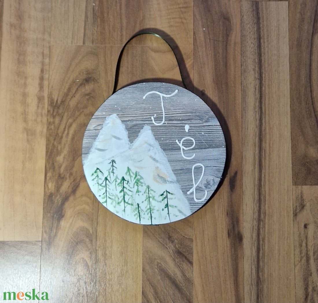 Téli táj 2. - otthon & életmód - dekoráció - ajtó- és ablak dekoráció - ajtódísz & kopogtató - Meska.hu