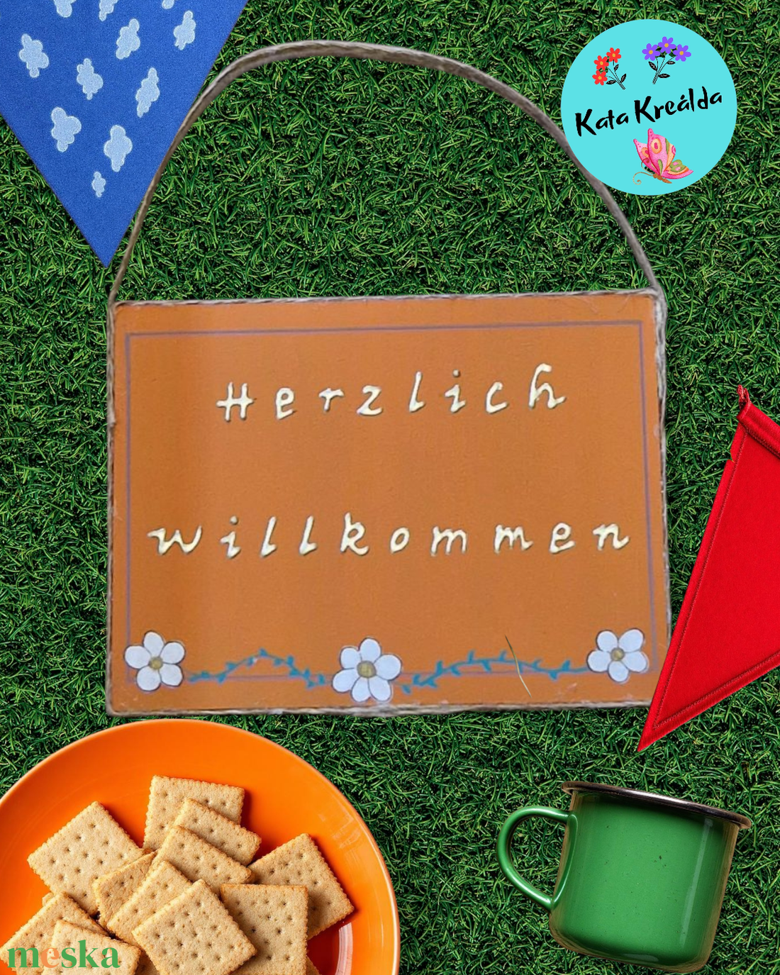 Herzlich willkommen tábla narancs - otthon & életmód - dekoráció - kép & falikép - fából készült kép - Meska.hu Herzlich willkommen tábla narancs - otthon & életmód - dekoráció - kép & falikép - fából készült kép - Meska.hu
