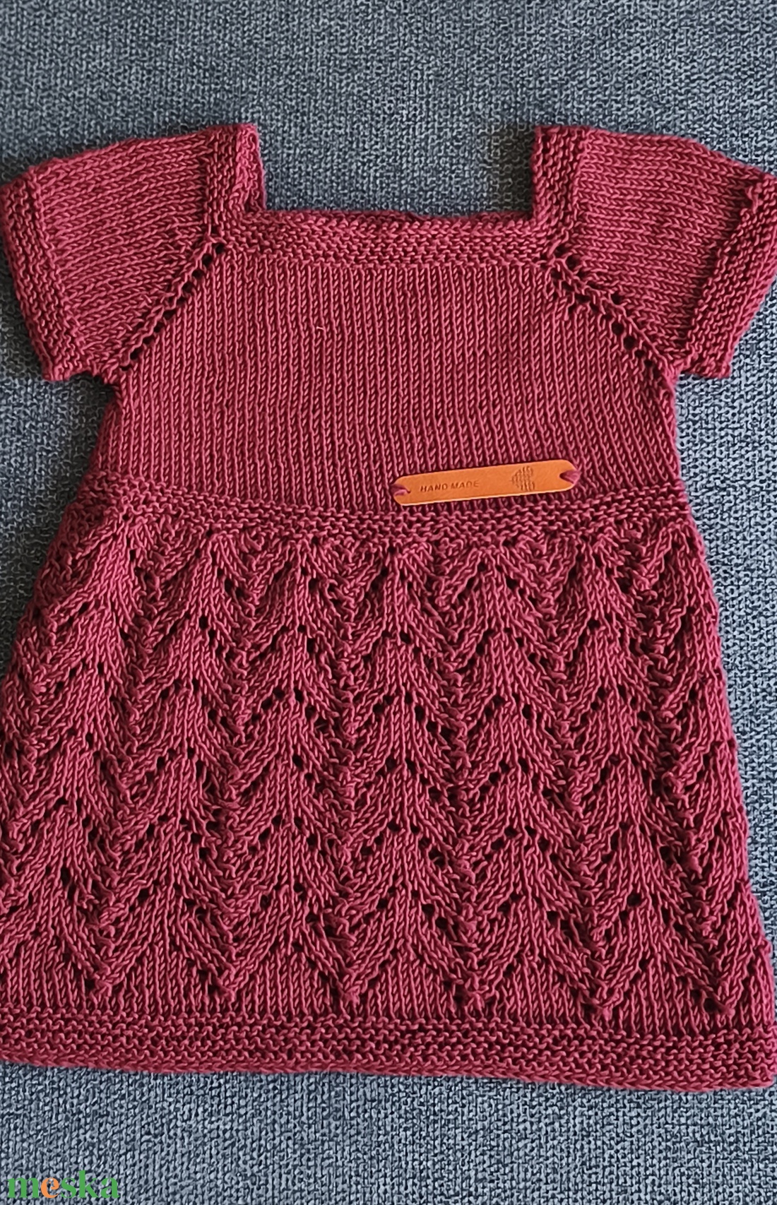 Kislányruha csipkekötéssel - ruha & divat - gyerekruha - ruha - Meska.hu