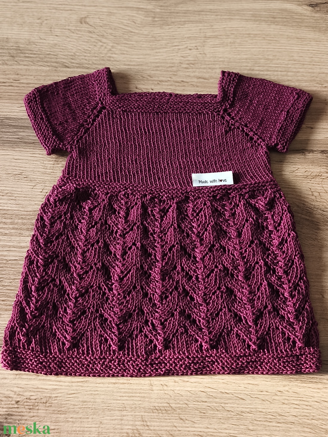 Kislányruha csipkekötéssel - ruha & divat - gyerekruha - ruha - Meska.hu