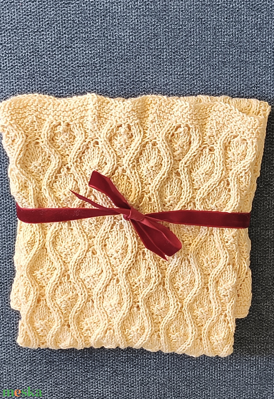 Egyedi kézzel kötött unisex baba takaró - baba - mama - baba ágynemű - babatakaró, gyerek pléd - Meska.hu