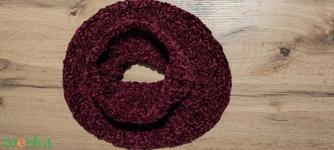 Női nyak melegítő puha zsenilia fonalból  - ruha & divat - sál, sapka, kendő - fejpánt - Meska.hu