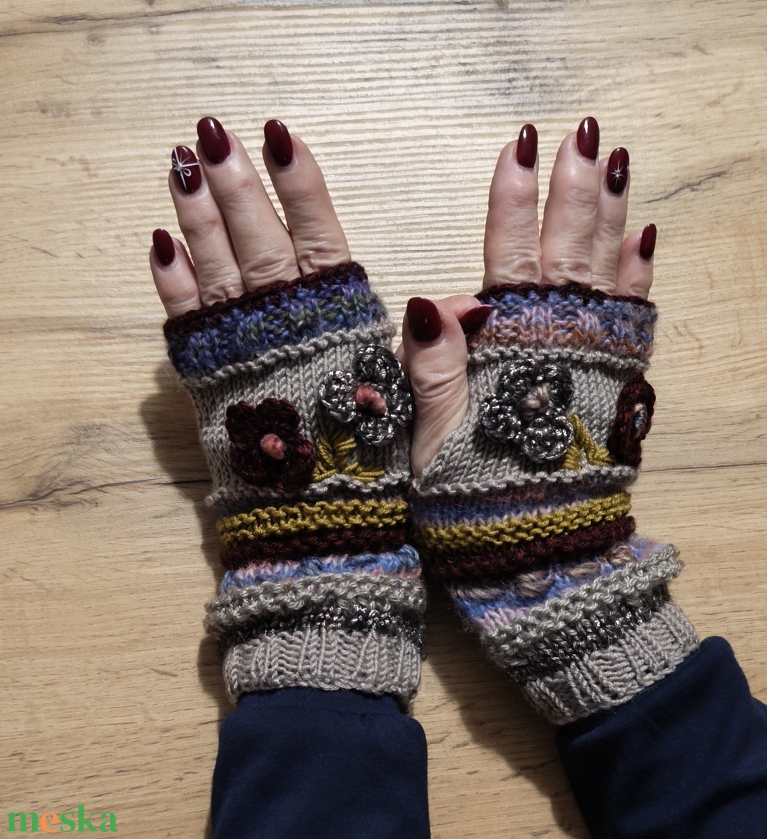 Hand Made kézmelegitő  - ruha & divat - sál, sapka, kendő - kesztyű - Meska.hu