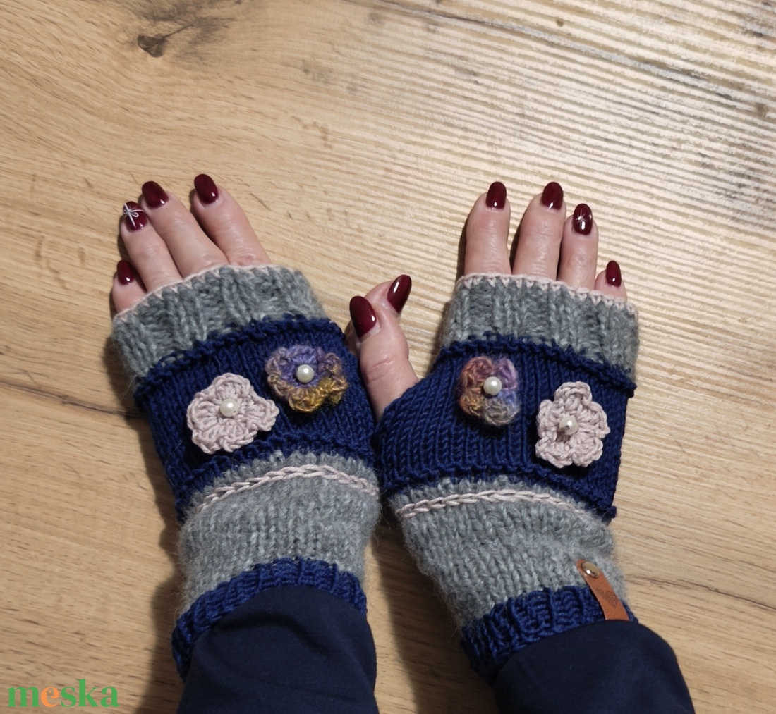 Hand Made kézmelegitő  - ruha & divat - sál, sapka, kendő - kesztyű - Meska.hu