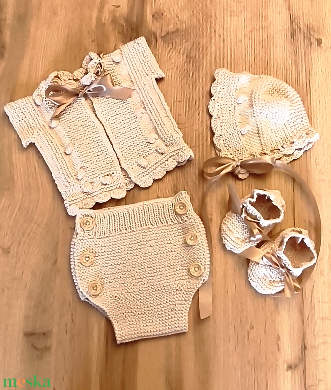 Unisex bébi szett  - baba - mama - babaruházat - babaruha szett - Meska.hu