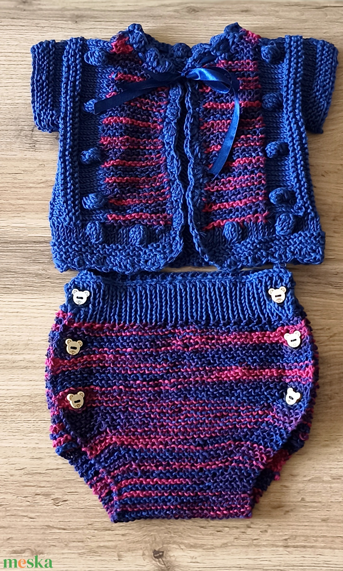 Bébi szett kisfiúnak  - baba - mama - babafotózás - szett újszülött fotózásra - Meska.hu