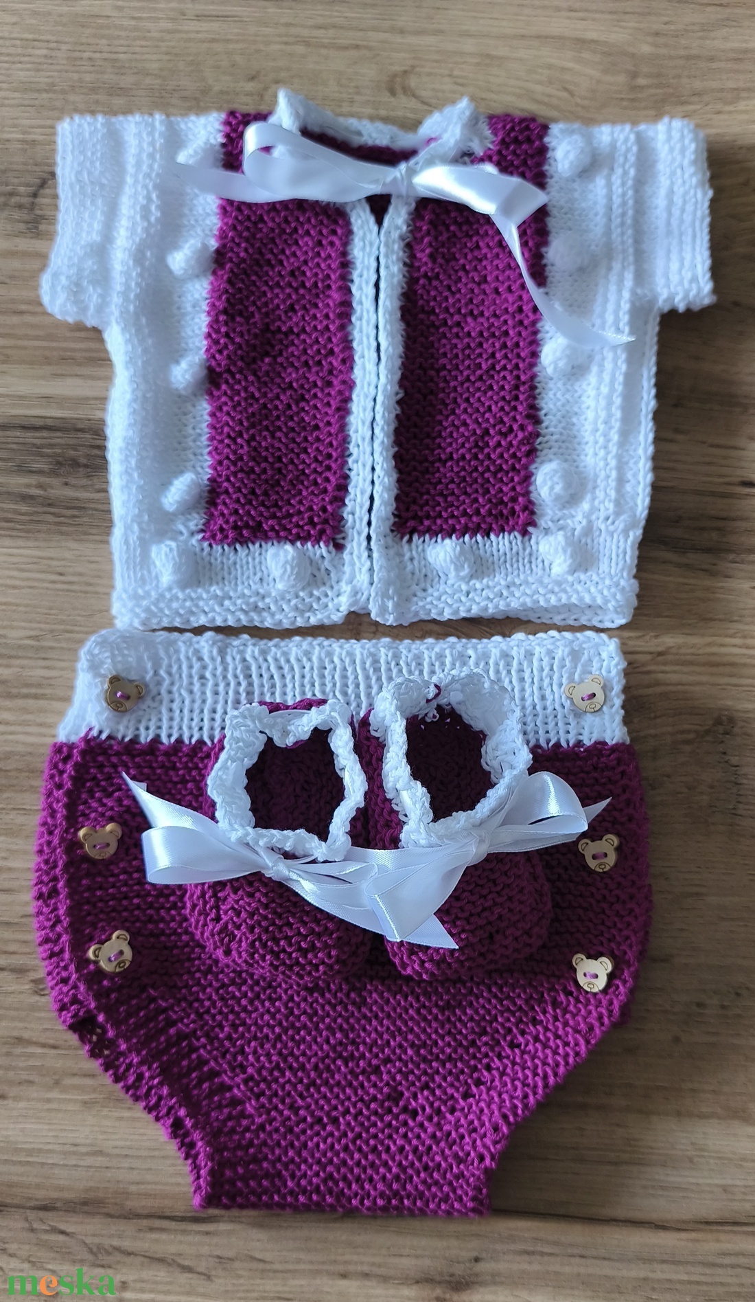 Bébi szett kislányoknak  - baba - mama - babaruházat - babaruha szett - Meska.hu