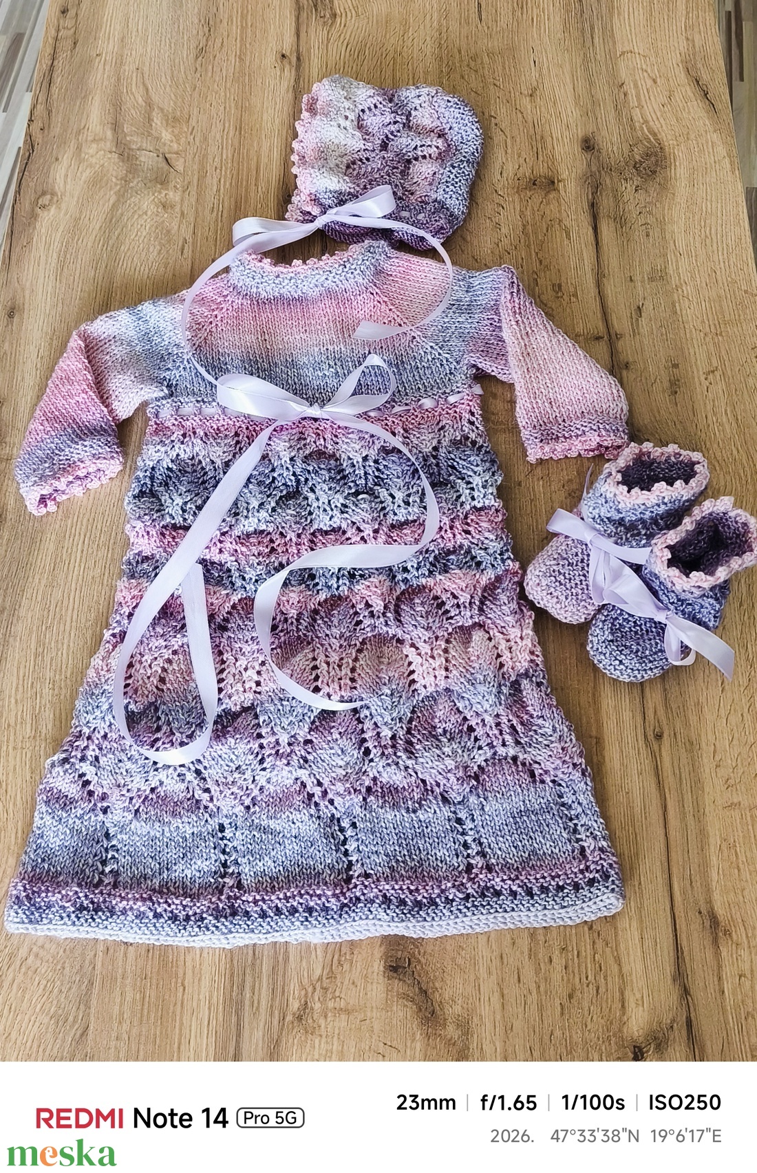  Csipkés hosszú ruha szett kislányoknak  - baba - mama - babaruházat - babaruha szett - Meska.hu