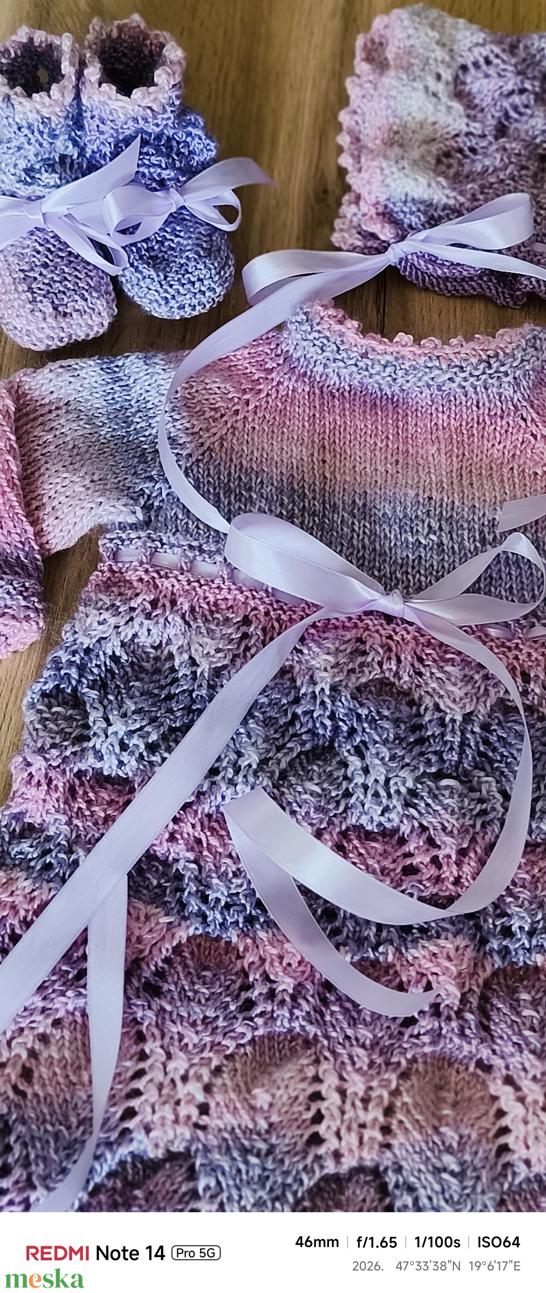  Csipkés hosszú ruha szett kislányoknak  - baba - mama - babaruházat - babaruha szett - Meska.hu