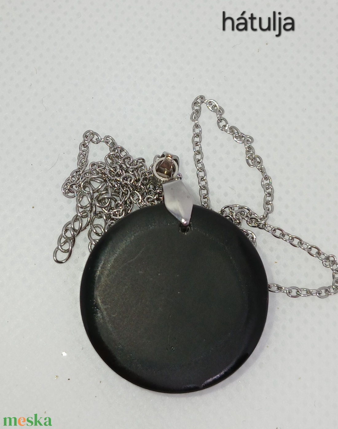 Pitypang magok kör alakú medálban - ékszer - nyaklánc - medál - Meska.hu