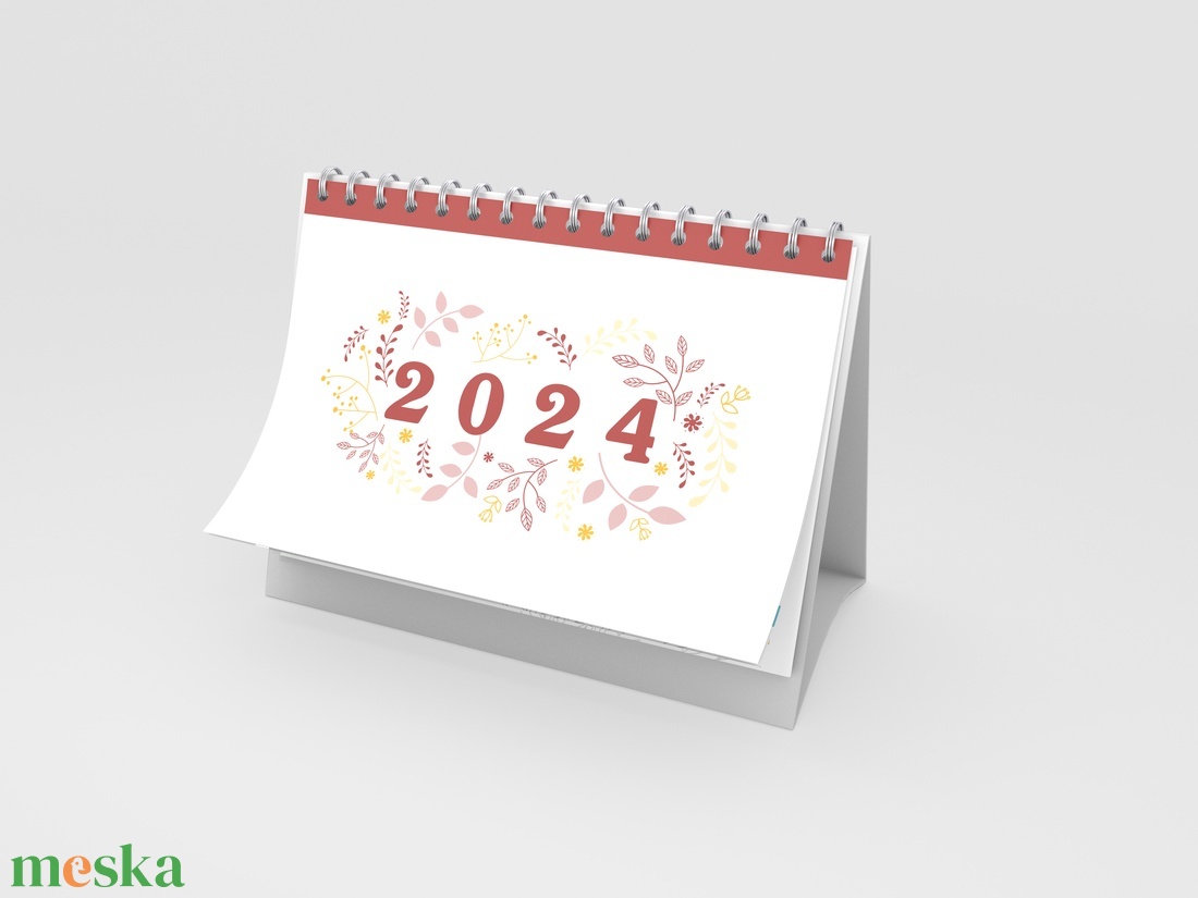 2024-es naptár. Személyre szabható 13 oldalas, színes,  fényképes asztali naptár.  - otthon & lakás - dekoráció - fali és függő dekoráció - falinaptár & öröknaptár - Meska.hu