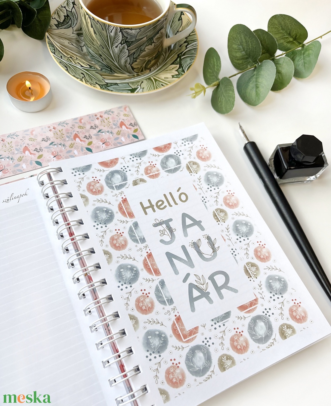 2024 tervező napló, határidőnapló nőknek - otthon & életmód - papír, írószer - naptár & tervező - Meska.hu