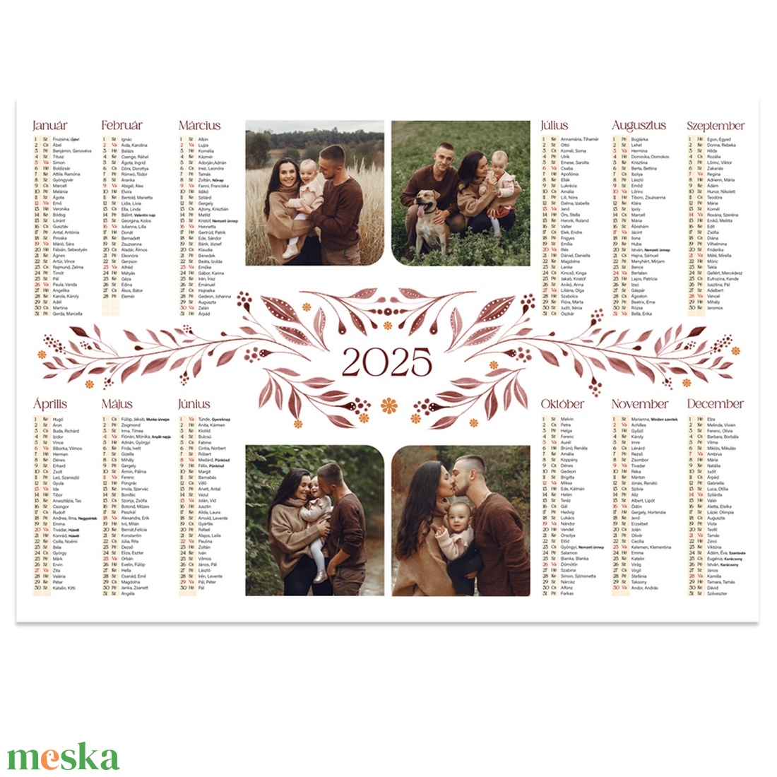 Fóliázott 2025-ös fényképes naptár, megszemélyesített, egyedi grafikával - otthon & életmód - dekoráció - fali és függő dekoráció - falinaptár & öröknaptár - Meska.hu Fóliázott 2025-ös fényképes naptár, megszemélyesített, egyedi grafikával - otthon & életmód - dekoráció - fali és függő dekoráció - falinaptár & öröknaptár - Meska.hu