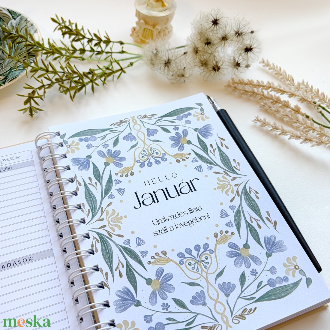 2026 Határidőnapló nőknek - otthon & életmód - papír, írószer - naptár & tervező - Meska.hu