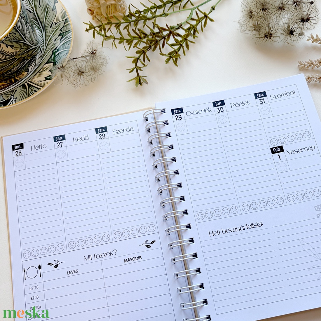 2026 Határidőnapló nőknek - otthon & életmód - papír, írószer - naptár & tervező - Meska.hu